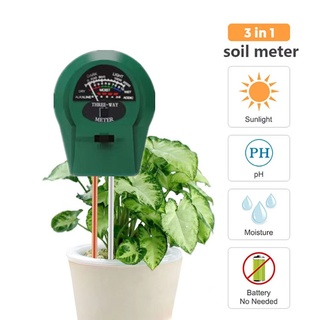 เครื่องวัดค่าค่าปุ๋ย และวัดค่าpH ดิน ดิน เครื่องวัดคุณภาพดิน 2 in 1 Soil PH Meter and Fertility tester 3 แกนวัด