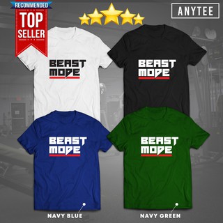 ยิมออกกําลังกายออกกําลังกายการออกกําลังกายแรงจูงใจเสื้อยืดโหมด Beast Anytee TtS