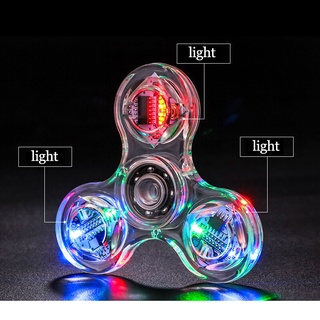 ของเล่น Fidget Spinner เรืองแสงในที่มืด ช่วยบรรเทาความเครียด สําหรับเด็กออทิสติก จํานวน 1 ชิ้น