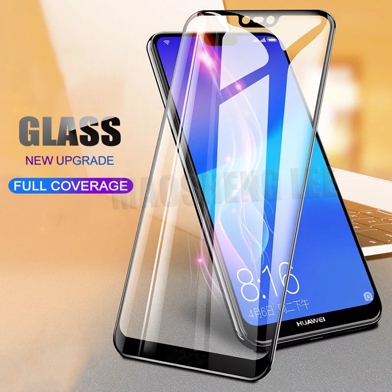 ฟิล์มกระจกแบบเต็มจอกันรอยแบบเต็มจอสําหรับ Huawei Mate 9 10 20 P8 30 Lite GR3 GR5 Y7 Prime 2017 Full Cover Tempered Glass Screen Protector Film