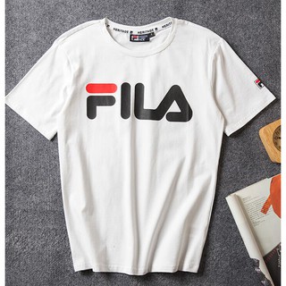 Fila เสื้อยืดคอกลม แขนสั้น สไตล์ลำลอง