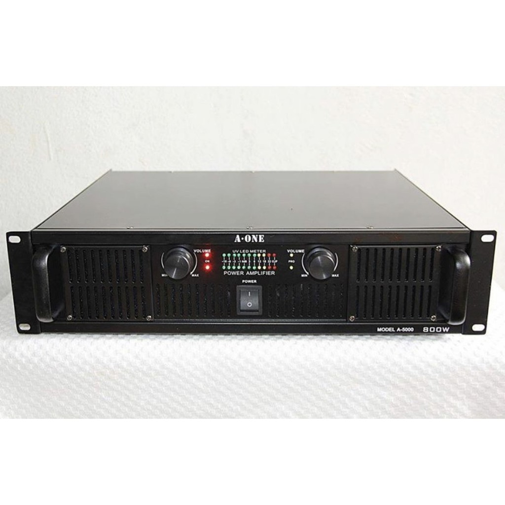 เพาเวอร์แอมป์ 700W RMS Professional Power amplifier ยี่ห้อ A-ONE รุ่น 5000 สีดำ ส่งไว ส่งฟรี เก็บเงินปลายทางได้