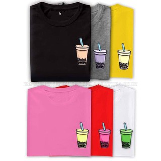 เสื้อยืดแฟชั่น - MilkTea คุณภาพสูงทําเสื้อยืด Unisex COD