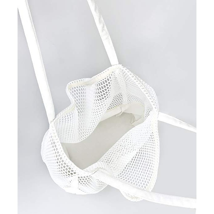 กระเป๋าถือกระเป๋าตาข่าย CU ฤดูร้อนสไตล์ใหม่สไตล์เกาหลีสไตล์ Hollow out ชายหาดผ้าใบเดี่ยวไหล่ ผู้หญิง