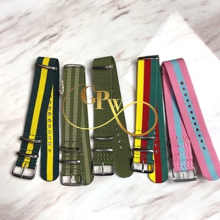 สายผ้า Nato Strap ขนาด 20 mm. สำหรับใส่ Rolex