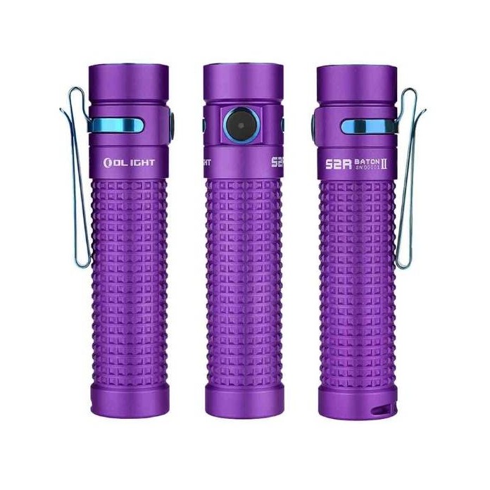 ไฟฉาย Olight S2R Baton II Purple สีพิเศษ สินค้าตัวแทนในไทย ประกันส่งซ่อมสามปี