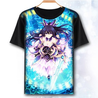 เสื้อยืดพิมพ์ลาย Anime Date A Live Yatogami Tohka สำหรับผู้ชาย