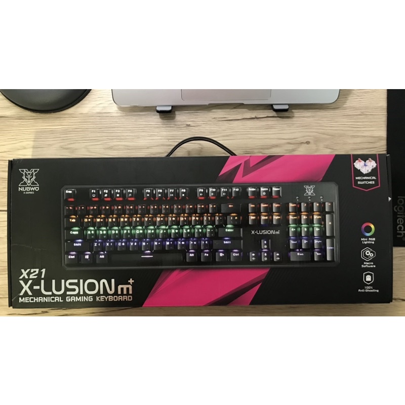 (มือสอง)NUBWO-X21 Mechaical Gaming Keyboard X-21 (Brown Switches)