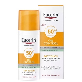 กันแดด Eucerin Sun Dry Touch Oil Control Face SPF50 PA+++ 50ml กันแดดหน้า ครีมกันแดด ครีมกันแดดหน้า ยูเซอรีน