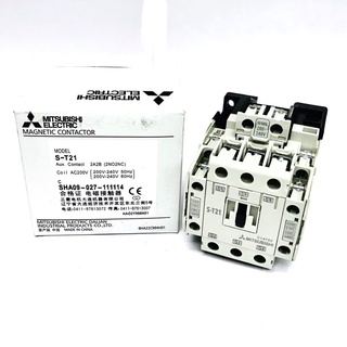 S-T21 แม็กเนติก MITSUBISHI 2NO 2NC 32A Coi 200~240V มีสินค้าพร้อมจัดส่งในไทย