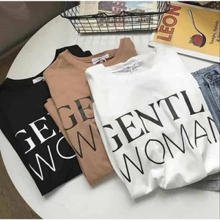 พร้อมส่งเสื้อ Gentle Woman สวยมากกก เก๋ๆ มีกระเป๋าแล้วต้องมีเสื้อเก๋ๆ เข้ากับกระเป๋าผ้า ผ้านิ่มเด้ง ไม่หนาไม่บางจนเกินไป