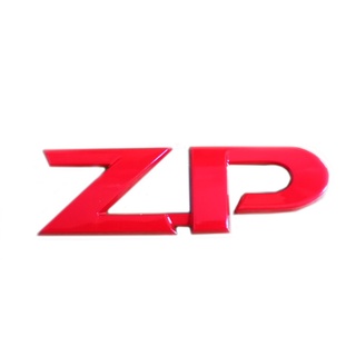 โลโก้ ZP แดง LOGO ZP ติดท้ายรถกระบะ ISUZU D-MAX แดง 1ชิ้น มีบริการเก็บเงินปลายทาง