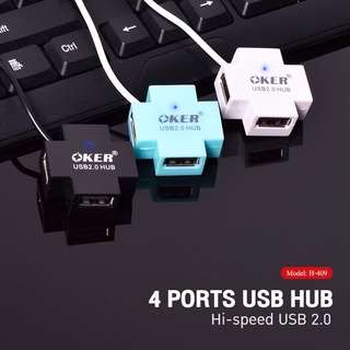 OKER MODEL-H-409 USB 2.0 4 PORT HUB 4 IN 1