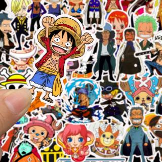 สติ๊กเกอร์พีวีซี anime one piece 50 ชิ้น/แพ็ค