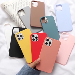 เคสมือถือ ซิลิโคน สีพาสเทล เคสโทรศัพท์ ใช้สำหรับ ไอโฟน รุ่น 6 ขึ้นไป