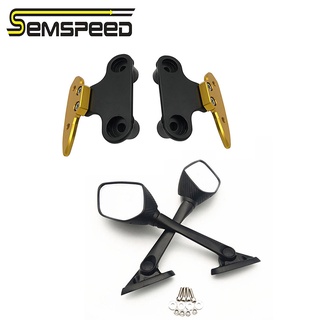 【SEMSPEED】ชุดกระจก Cnc พร้อมสกรู สําหรับ Yamaha XMAX300 XMAX400 XMAX125 XMAX250