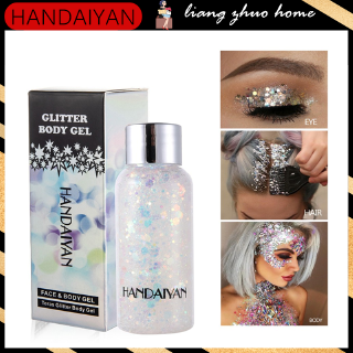 HANDAIYAN 9 Colors Face Glitter Shadow Festival Party Eye &amp; Body Festival Shimmer Body Gel Eye Makeup Loose Sequins