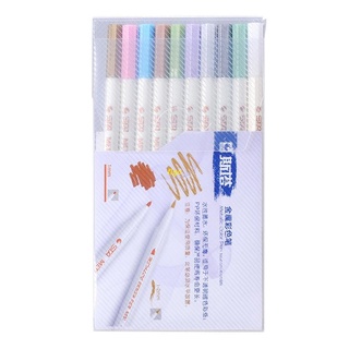 Flgo ปากกามาร์กเกอร์เรซิ่นสําหรับใช้ในการวาดภาพระบายสี 10 สี