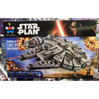 เลโก้ No.05007  Star Wars Millennium Falcon สตาร์วอร์ มิลเลเนียมฟาลคอน จำนวน 1,381 ชิ้น