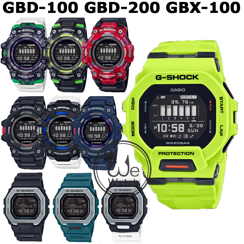 G-shock รุ่น GBD-200 GBX-100 GBD-100 GBD-100SM ฟังก์ชันการฝึกซ้อม ข้อมูลการฝึกซ้อม CMG 1 ปี GBX100 G