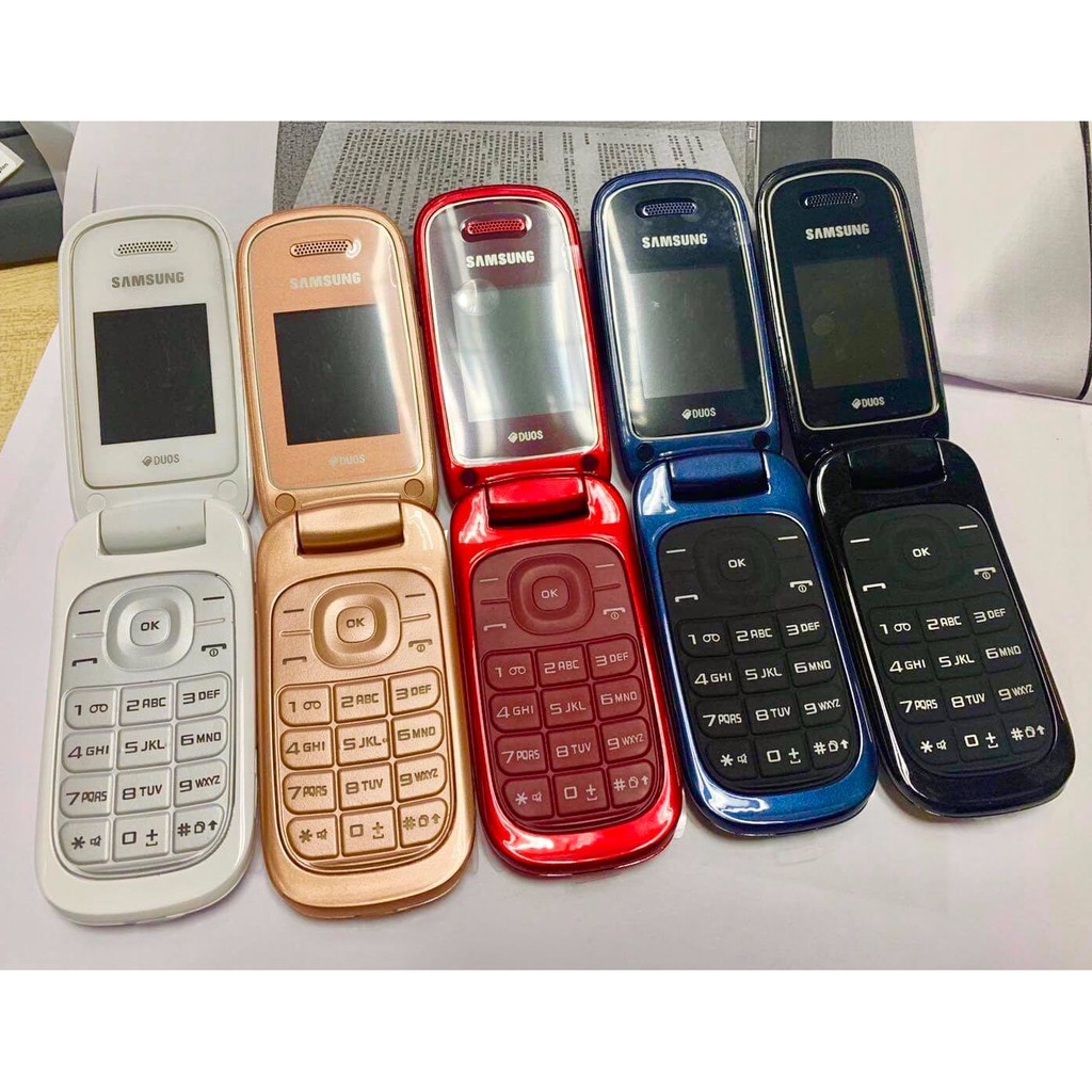 โทรศัพท์มือถือซัมซุง SAMSUNG GT-E1272 ใหม่ (สีทอง) มือถือฝาพับ ใช้ได้ 2 ซิม ทุกเครื่อข่าย AIS TRUE DTAC MY 3G/4G ปุ่มกด