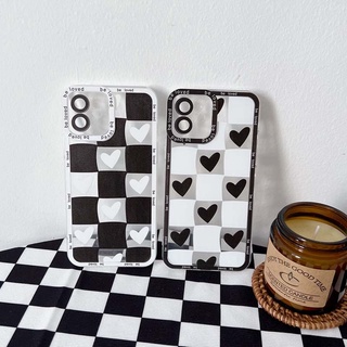 เคส OPPO A74 เคสโทรศัพท์มือถือ ซิลิโคนนุ่ม ลายตัวอักษร หัวใจ สีขาว ดํา สําหรับ OPPO A3S A33 A53 A53S A54S A74 A94 OPPO A53S A54 A74 5G