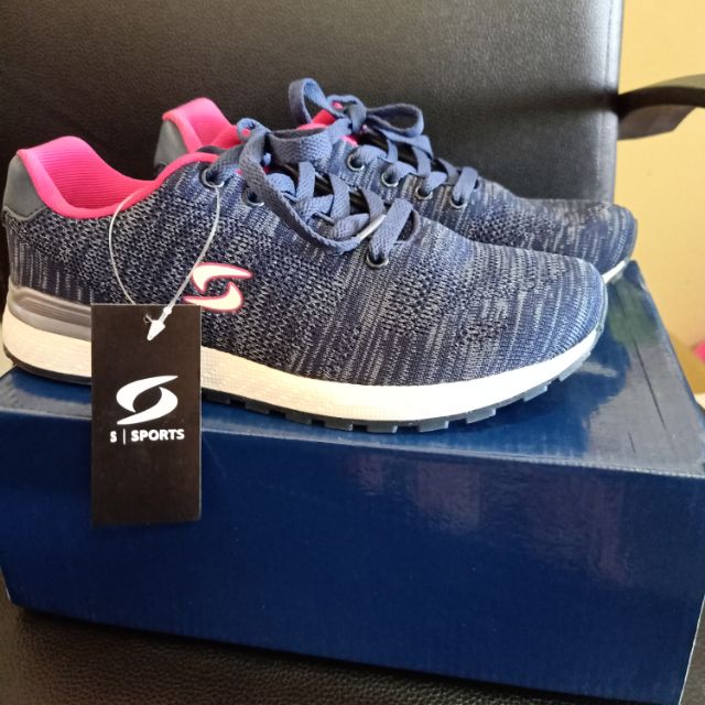 รองเท้าวิ่งผู้หญิง S Sports size 38 สีกรมท่า/ชมพู