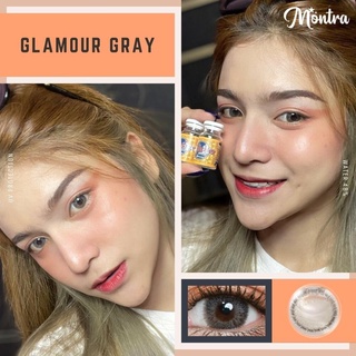 คอนแทคเลนส์🌈Glamour🌈 Brown/Gray (Montra) ขนาดบิ๊กอาย💖