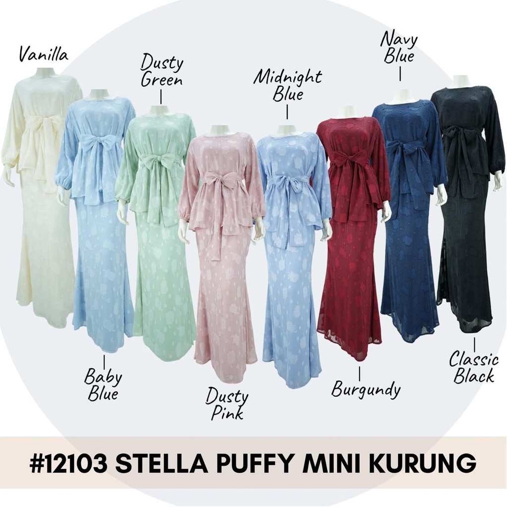 jj.couture (JOM RAYA 2022) STELLA PUFFY MINI KURUNG(Ready Stock)