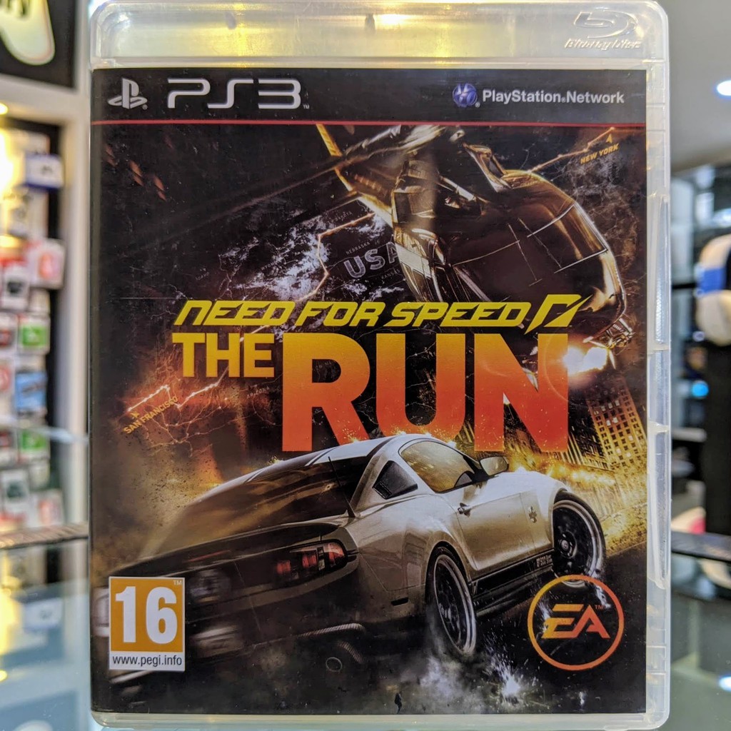 (ภาษาอังกฤษ) มือ2 Need for Speed The Run แผ่นเกม PS3 แผ่นPS3 มือสอง (NFS Racing เกมแข่งรถ เกมรถแข่ง)