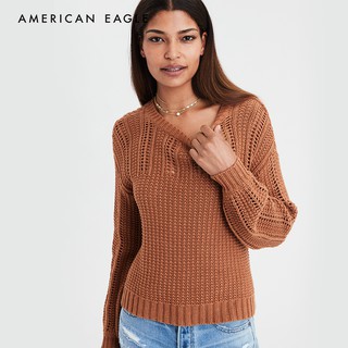 American Eagle Eyelet Balloon Sleeve Pullover เสื้อ กันหนาว ผู้หญิง แขนยาว (WCL 034-8202-200)