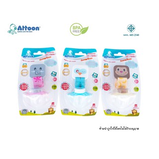 Attoon จุกหลอก จุกนมดูดเล่น พร้อมสายคล้องกันหล่น Non-Toxic