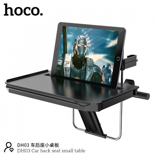 HOCO โฮโก้. Car Back Seat Small Table Bottle Place Notebook iPad/Tab Place Product DH03