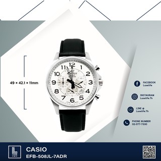 นาฬิกาข้อมือ Casio รุ่น  EFB-508JL-7ADR Edifice นาฬิกาข้อมือผู้ชาย สายหนัง