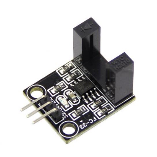 FC-33 Optical sensor, ออฟติคอล เซนเซอร์ แบบก้ามปู เซนเซอร์นับจำนวน, นับรอบ วัดความเร็ว วัดตำแหน่ง สำหรับ Arduino project