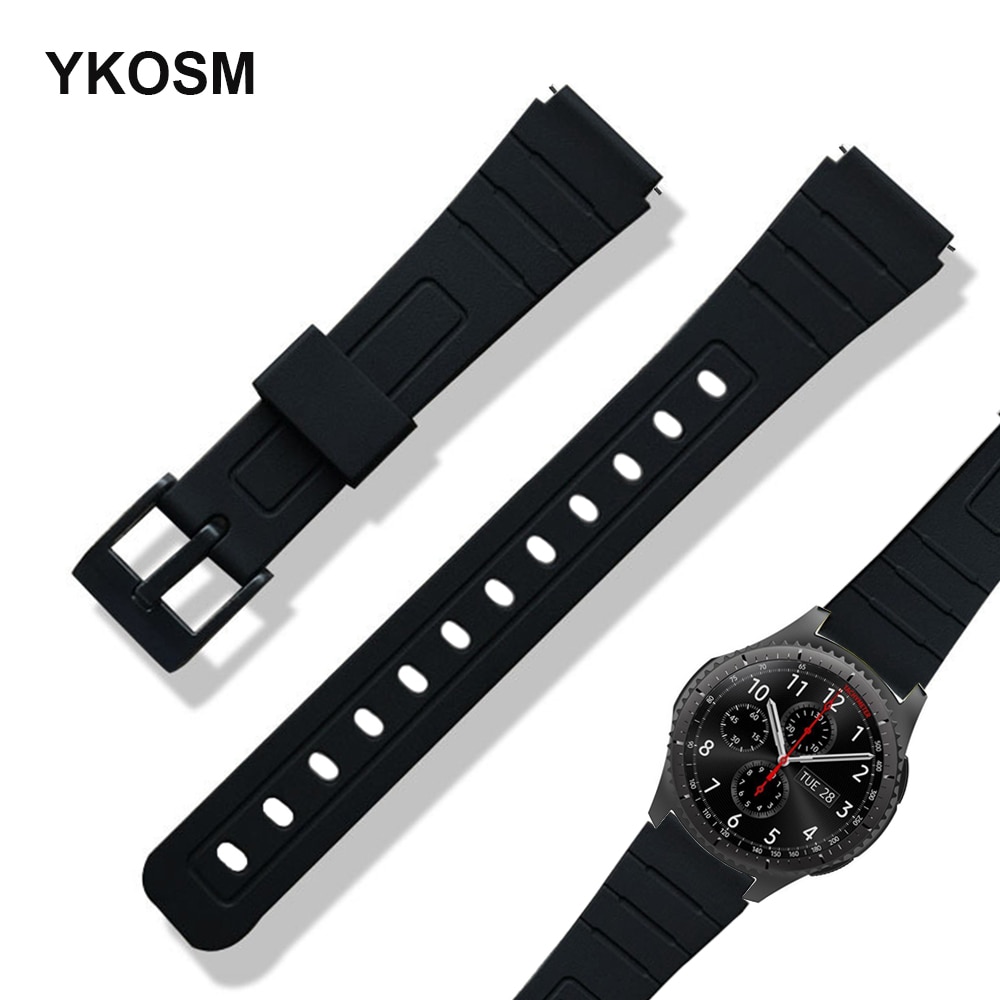 สายนาฬิกาข้อมือซิลิโคน 12/14/16/18/20/22 มม. สําหรับ Samsung Xiaomi Huawei Casio Watch