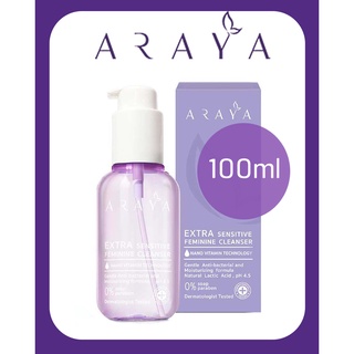 ARAYA(อารยา) Extra Sensitive Feminine Cleanser ผลิตภัณฑ์ทำความสะอาดจุดซ่อนเร้น ขนาด 100ml.