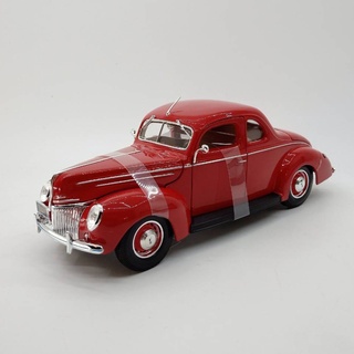 โมเดลรถคลาสสิค 1:18 1939 Ford Deluxe Coupe [Maisto] สีแดง