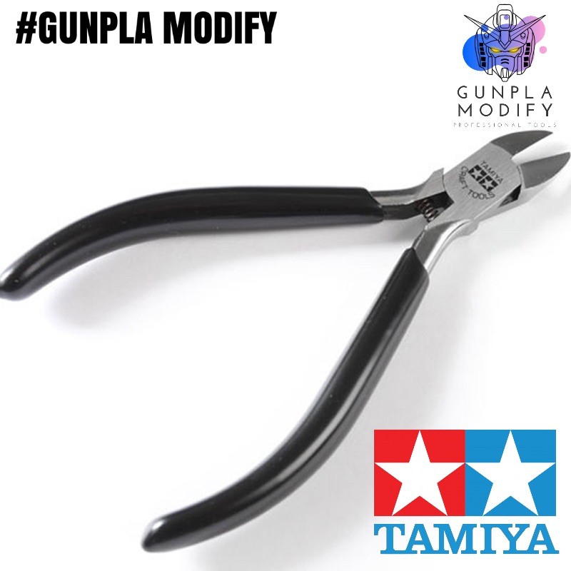 TAMIYA 74001 Side Cutter For Plastic คีมตัดพลาสติกโมเดลทามิย่า สีดำ