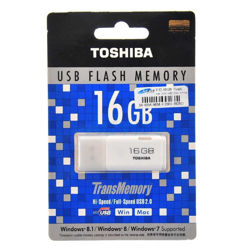 TOSHIBA แฟลชไดร์ฟ Flash Drive 16GB Hayabusa 16 GB - White