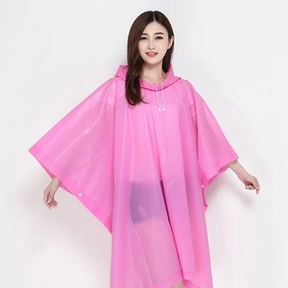 EVA เสื้อกันฝนแฟชั่น สไตล์เกาหลี Rain coats เสื้อกันฝนหญิง-ชาย เพิ่มความหนา ใช้งานได้หลายครั้ง