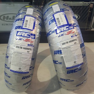 ยางนอก(IRC) AEROX-155 ลายIZ-Ss ยางหน้า120/70-14+ยางหลัง140/70-14 รหัสสินค้า TY22514/TY22515