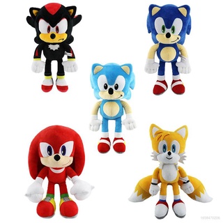 ตุ๊กตายัดนุ่น Aie Sonic Tails Nakkurusu Knux Sonic EXE Super Sonic ของเล่นสําหรับเด็ก 1