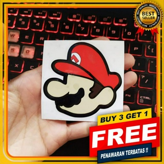 สติกเกอร์ ลาย Mario HEAD นําเข้า สําหรับติดตกแต่งรถยนต์