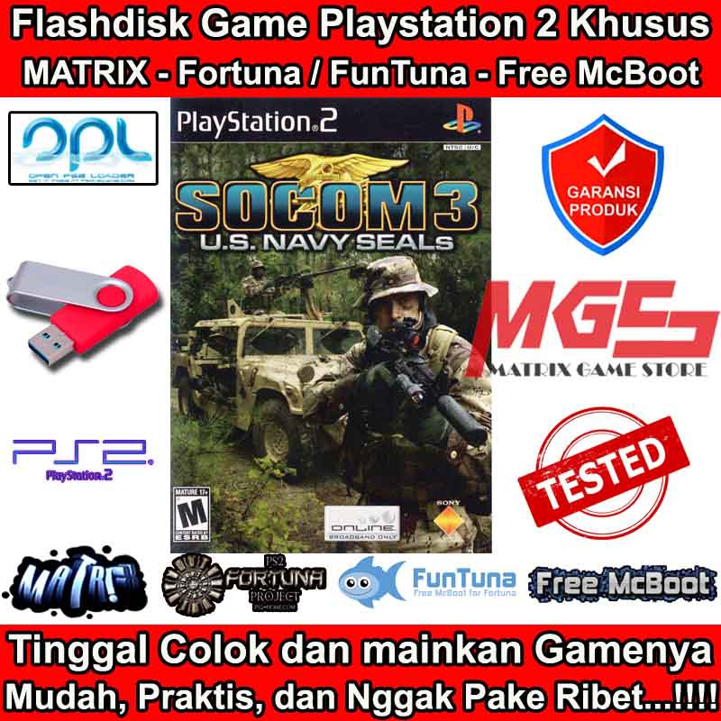 แฟลชไดรฟ เกม Ps2 Ps 2 Socom 3 U S Navy Seals Shopee Thailand