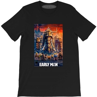 เสื้อยืดแขนสั้น พิมพ์ลายการ์ตูนโปสเตอร์ภาพยนตร์ GOGOLD Early Movie Man สําหรับผู้ชาย และผู้หญิงS-5XL