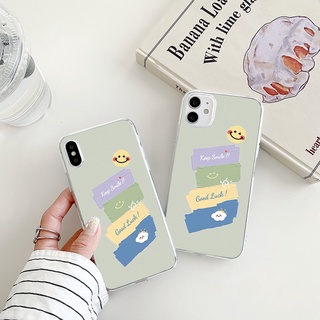 smile cartoon เคสไอโฟน 11 12 13 14 pro max case iPhone 7 8 Plus  Se 2020 8พลัส เคส X Xr Xs Max soft phone cover