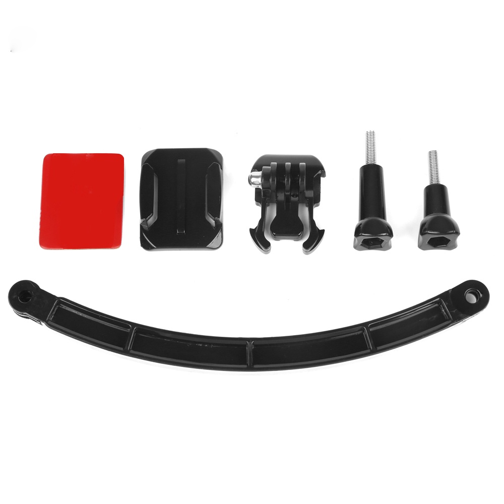 หมวกกันน็อค Extension Arm Kit พร้อมฐานพื้นผิวสติกเกอร์และสกรูสําหรับ GoPro Hero 13 12 11 10 9 8 7 Yi SJ Cam H9r Action Cam อุปกรณ์เสริม