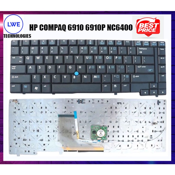 คีย์บอร์ด HP COMPAQ 6910 6910P NC6400 6400 พร้อม Trackpoint
