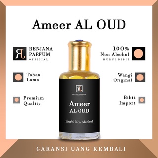 Parfum Minyak Wangi AMEER AL OUD - Kemasan Roll On Oles - 100% Non Alkohol